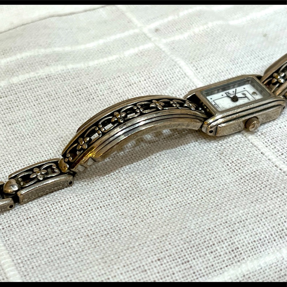 Brighton “Berkeley” Watch Silver Plated filagree